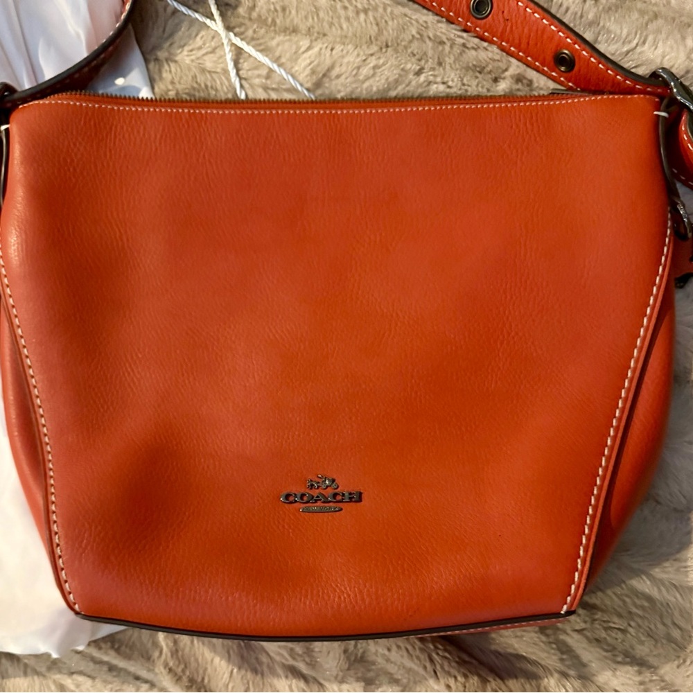 Coach Vibrant Orange Shoulder Bag
